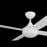 Calibo Kestrel 48" (1220mm) Indoor/Outdoor DC Ceiling Fan with 18W CCT LED Light & Remote | White
