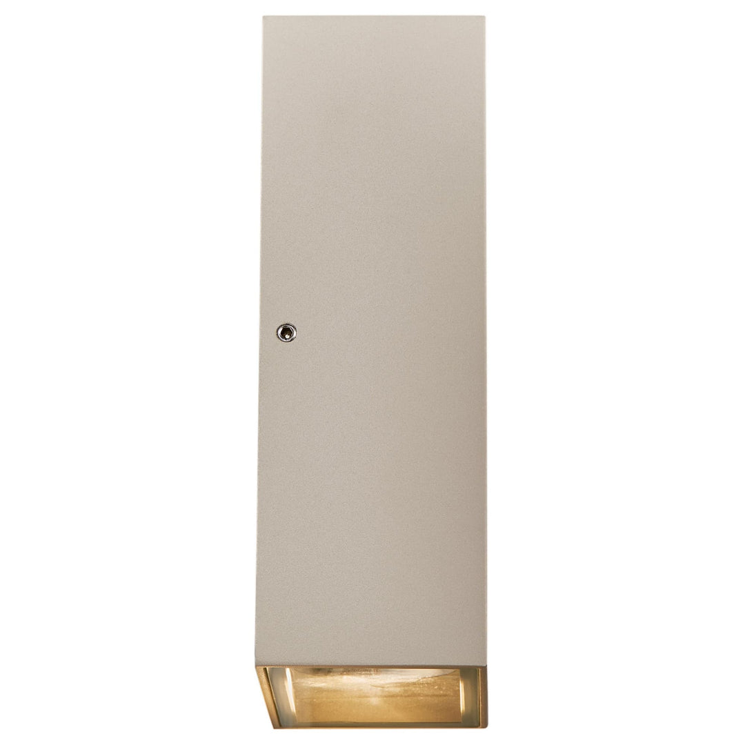 Nordlux Rold Flat Up/Down Outdoor LED Wall Light | Sand