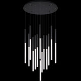 Calibo Rhea 14 Light Pencil Drop LED Pendant | Black