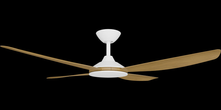 Calibo Vanga 52" DC Smart Ceiling Fan with Remote Control | White and Teak