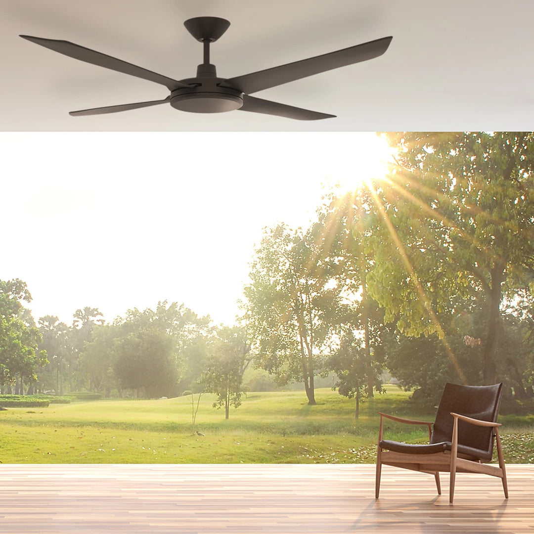 Calibo Breeze Silent 48" (1220mm) ABS Energy Efficient DC Ceiling Fan and Remote | Black