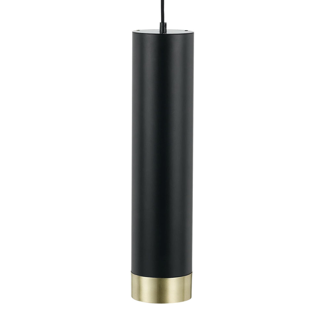 Telbix Dakota Warm White 5W 3000K LED Dimmable Pendant Light | Black / Matte Brass