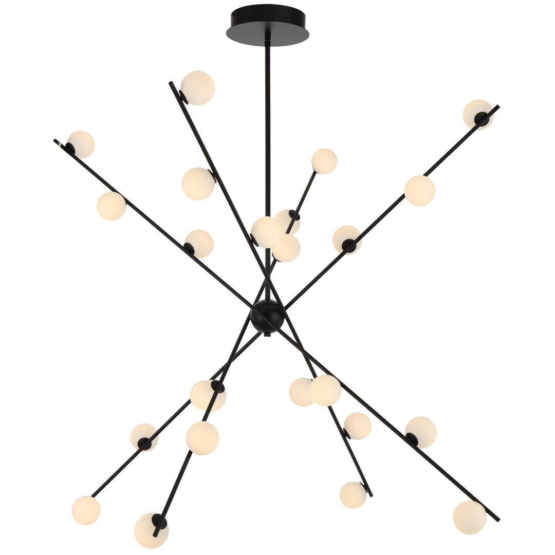 Telbix Captiva 24 Light LED Pendant | Black