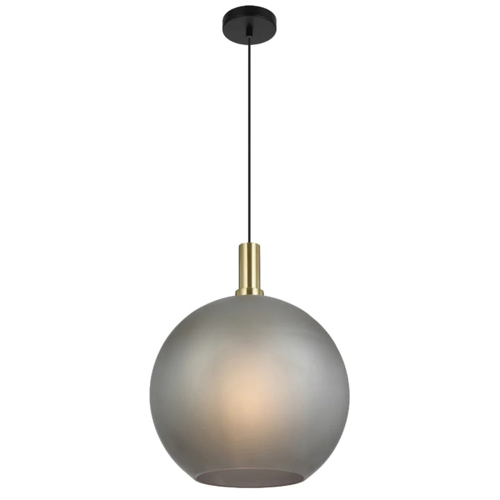 Telbix Patino Large Glass Pendant (E27) | Smoke
