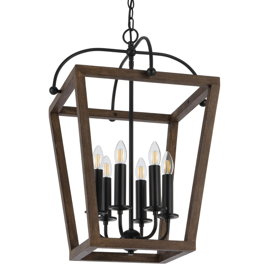 Telbix Black Lacota Pendant Light | 6 Light