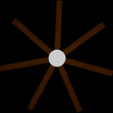 Calibo Alula 80" (2032mm) 7 Blade Indoor/Outdoor DC Ceiling Fan & Remote | White & Koa