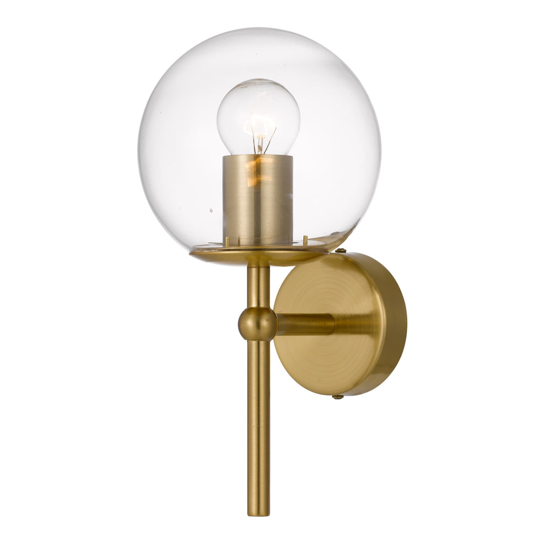 Eterna Telbix Handcrafted Wall Lamp (E27) | Gold & Glass