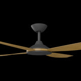 Calibo Vanga 56" DC Smart Ceiling Fan with Remote Control | Black and Teak