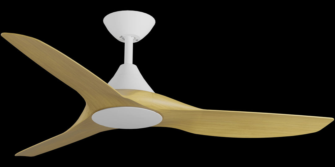 Calibo Smart CloudFan 52" (1300mm) ABS Energy Efficient DC Ceiling Fan and Remote | White & Bamboo