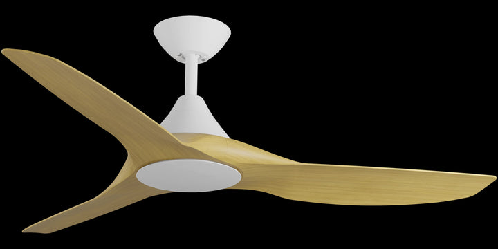 Calibo Smart CloudFan 52" (1300mm) ABS Energy Efficient DC Ceiling Fan and Remote | White & Bamboo