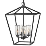 Hinkley Alford Place 4 Light Exterior Pendant | Museum Black