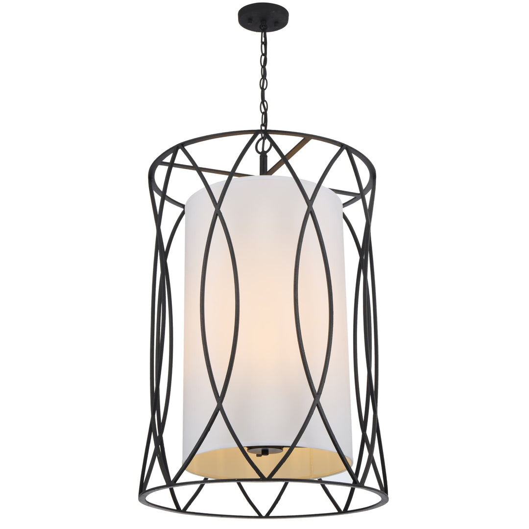 Telbix Dover 8 Light Pendant | Black