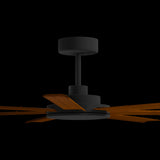 Calibo Alula 60" (1524mm) 7 Blade Indoor/Outdoor DC Ceiling Fan & Remote | Black & Koa