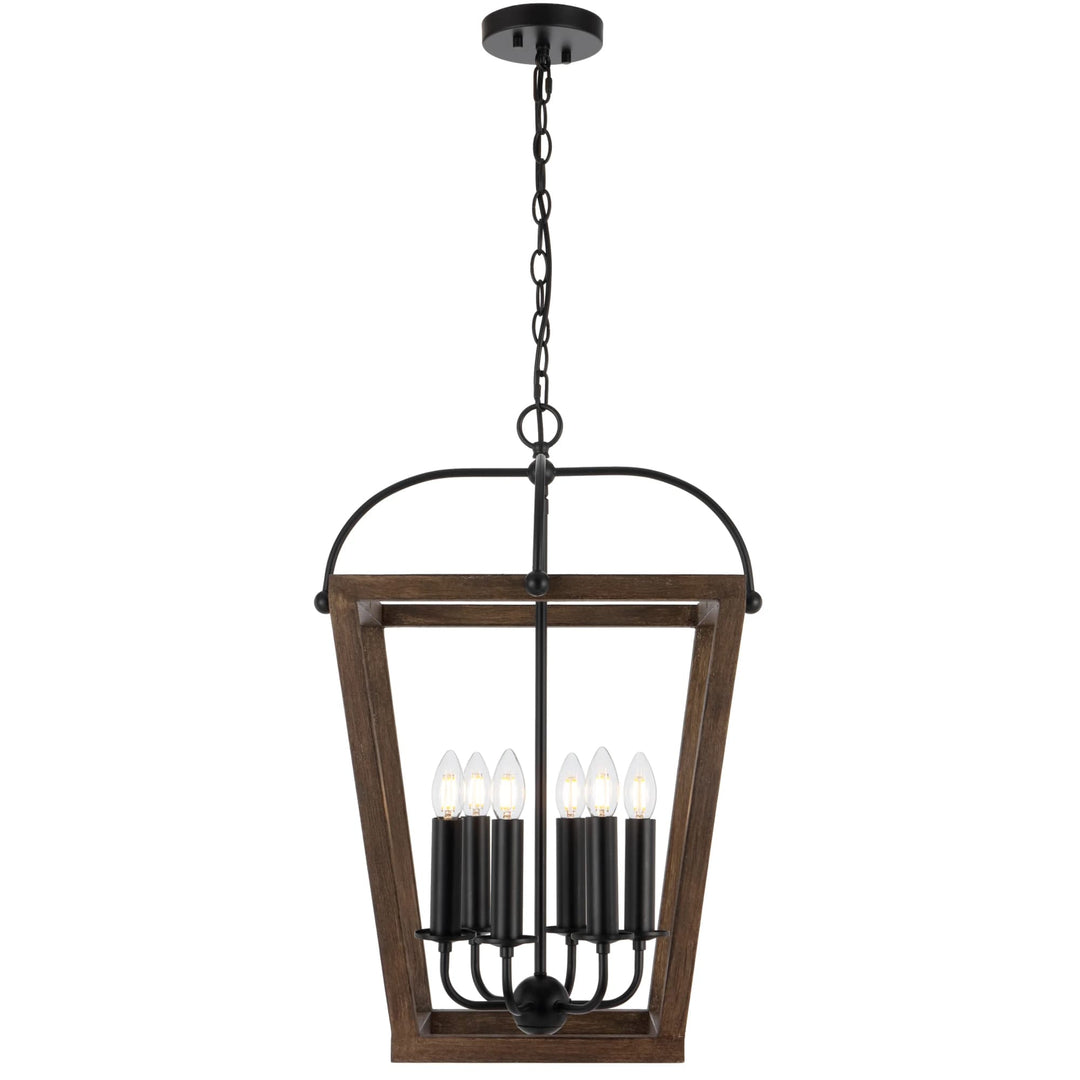 Telbix Black Lacota Pendant Light | 6 Light