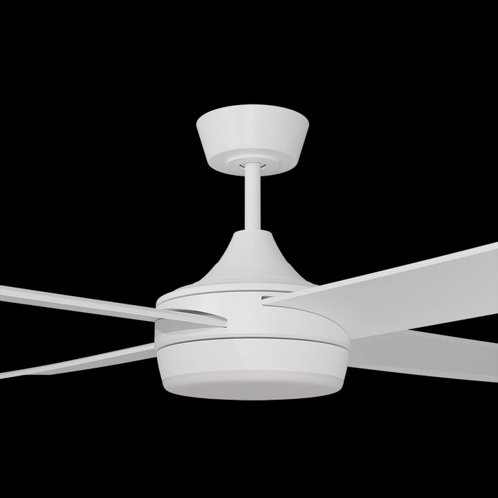 Calibo Breeze Silent 48" (1220mm) ABS AC Ceiling Fan with 24W CCT LED Light | White