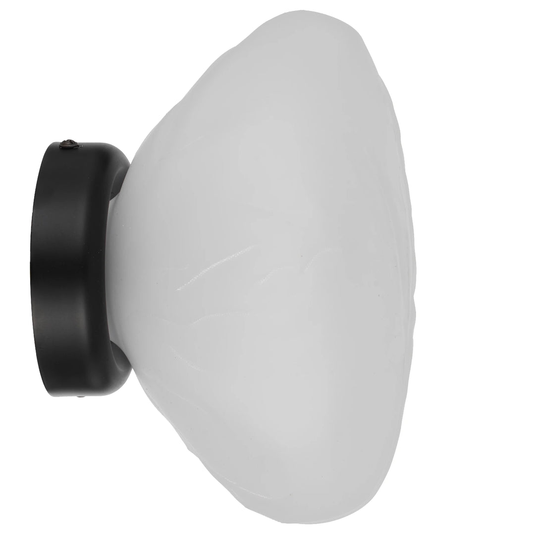 Telbix Zecca Wall Light | Black and Frost
