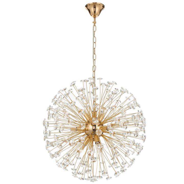Telbix Lerida 9 Light Pendant | Gold