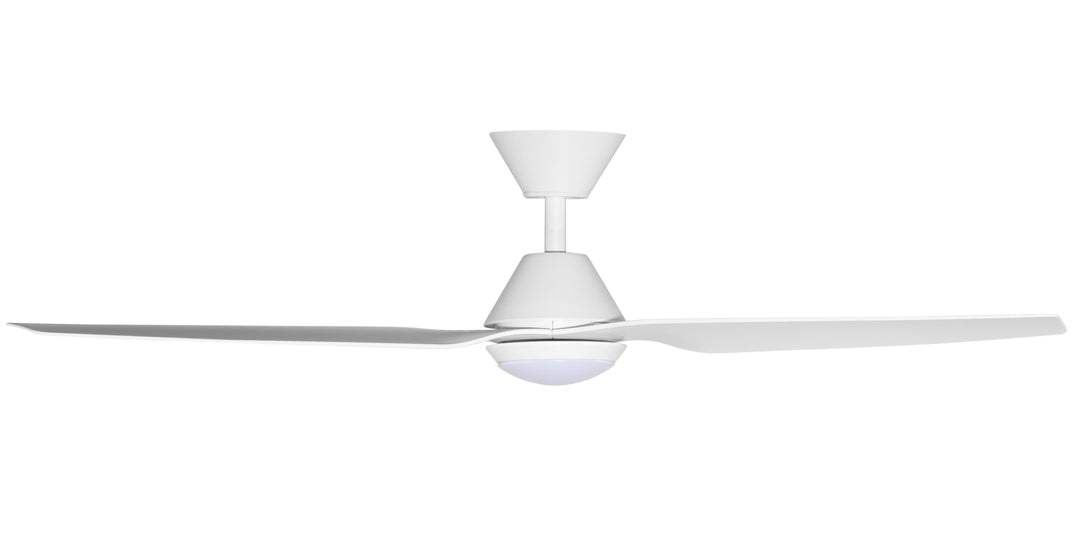 Fanco Infinity-iD 54" Smart DC Ceiling Fan with LED Light and Remote | White
