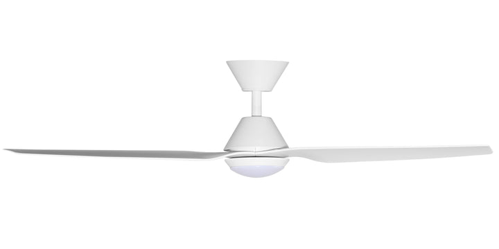 Fanco Infinity-iD 54" Smart DC Ceiling Fan with LED Light and Remote | White