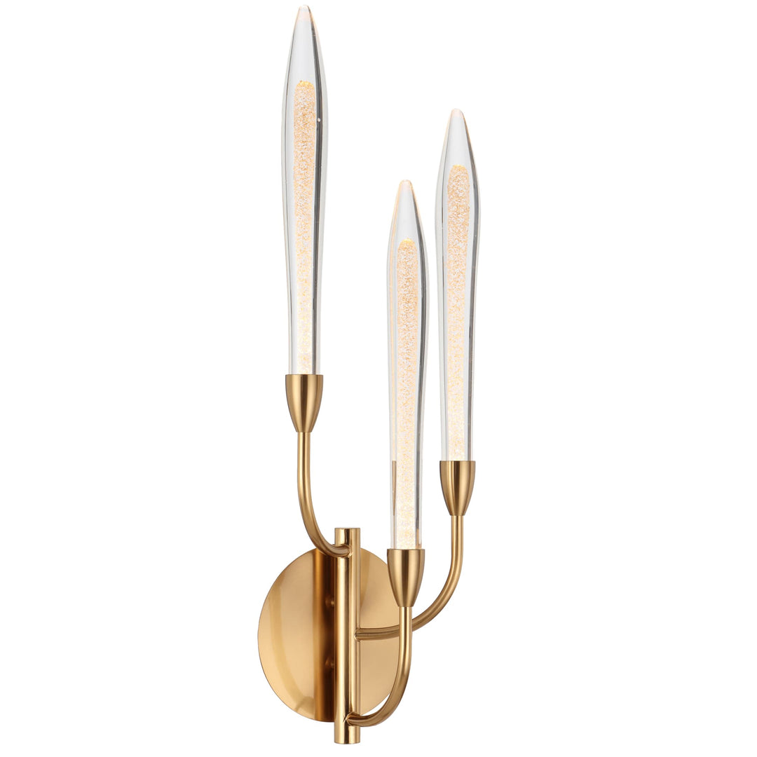 Telbix Archer LED Candelabra Modern Wall Light | Antique Gold