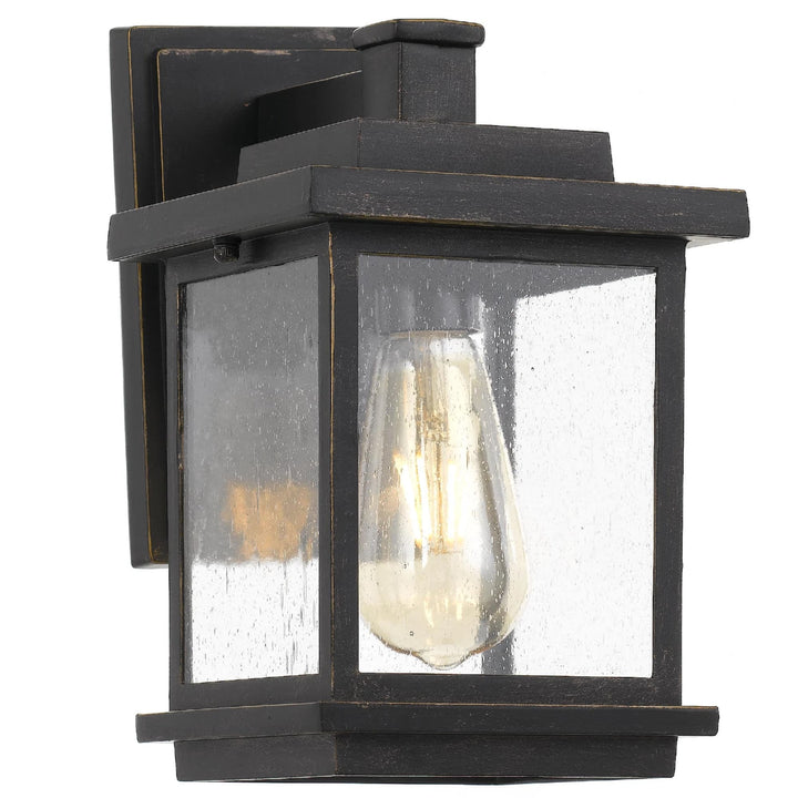 Telbix Strand Exterior Wall Light | Black