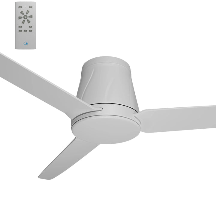 Calibo Profile 50" (1250mm) DC Low Profile Ceiling Fan with Remote | White