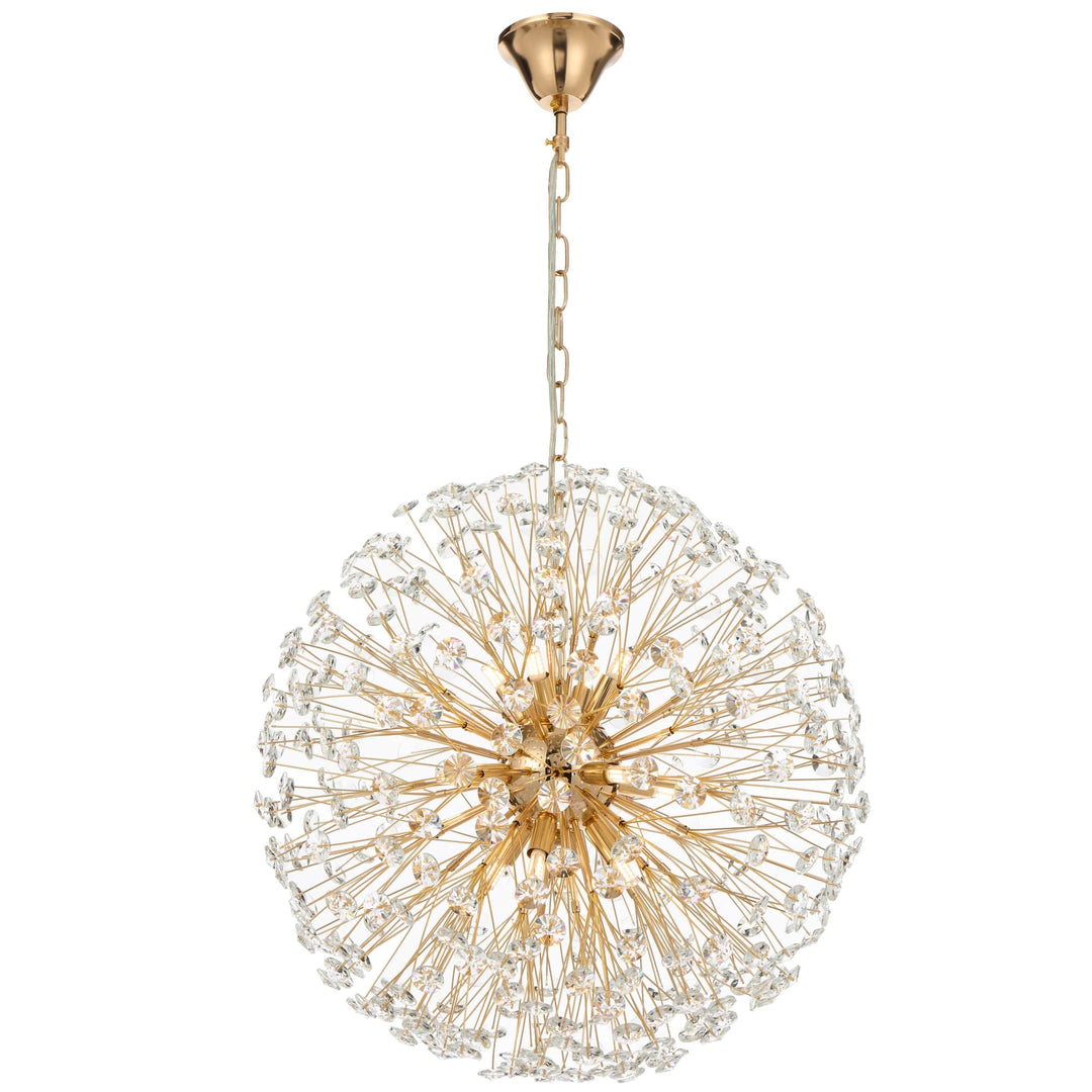 Telbix Lerida 12 Light Pendant | Gold