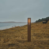 Nordlux Aludra 95 Garden Post Light | Seaside Brown Metallic