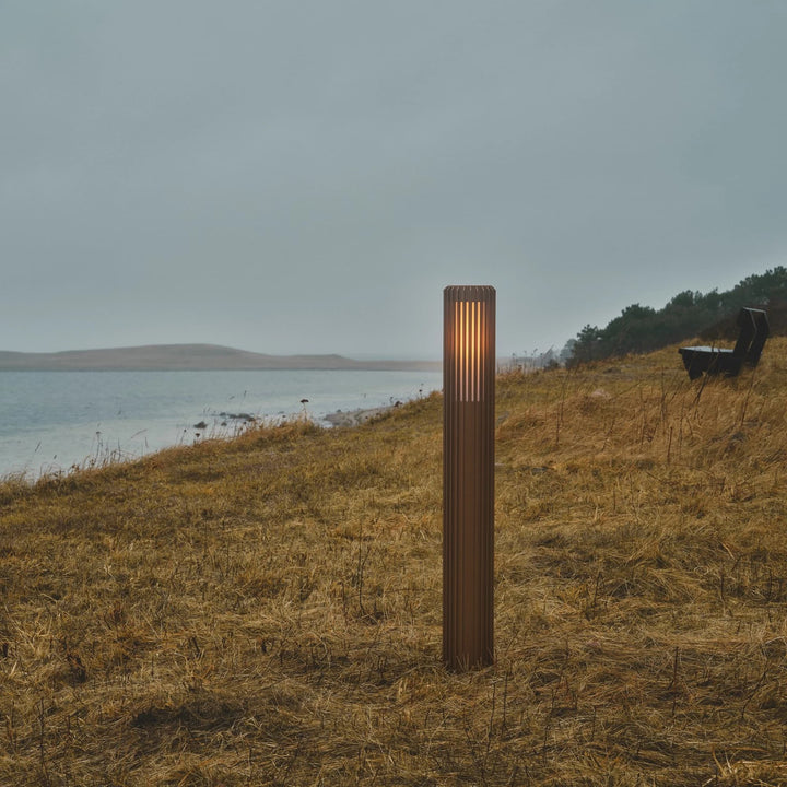 Nordlux Aludra 95 Garden Post Light | Seaside Brown Metallic
