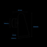 Calibo Skua Artisan Glass Tricolour LED Wall Light | Brushed Nickel