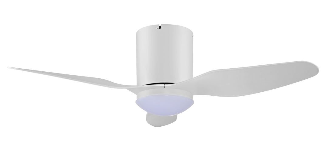Fanco Smart Studio 42" (1066mm) Low Profile ABS Blade DC Ceiling Fan With 18W Dimmable CCT LED Light & Remote | White