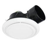 Fanco Luna Quiet Boost 250 Round Exhaust Fan With CCT LED Light | White