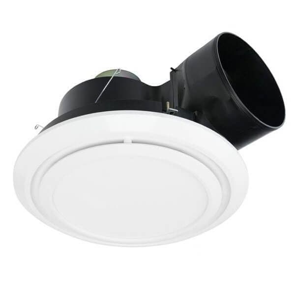 Fanco Luna Quiet Boost 250 Round Exhaust Fan With CCT LED Light | White