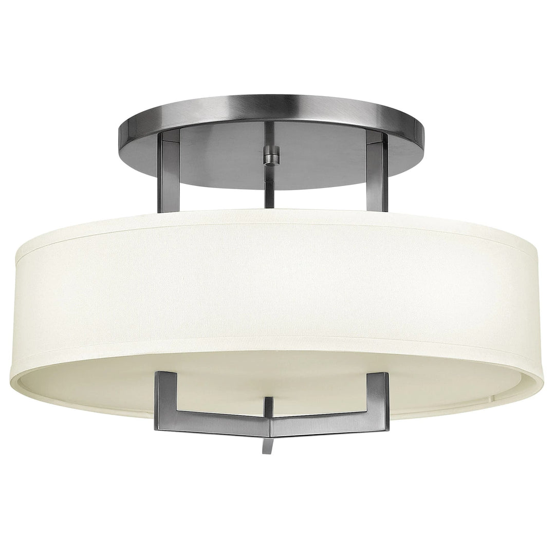 Hinkley Hampton Medium Semi-Flush Mount | Antique Nickel