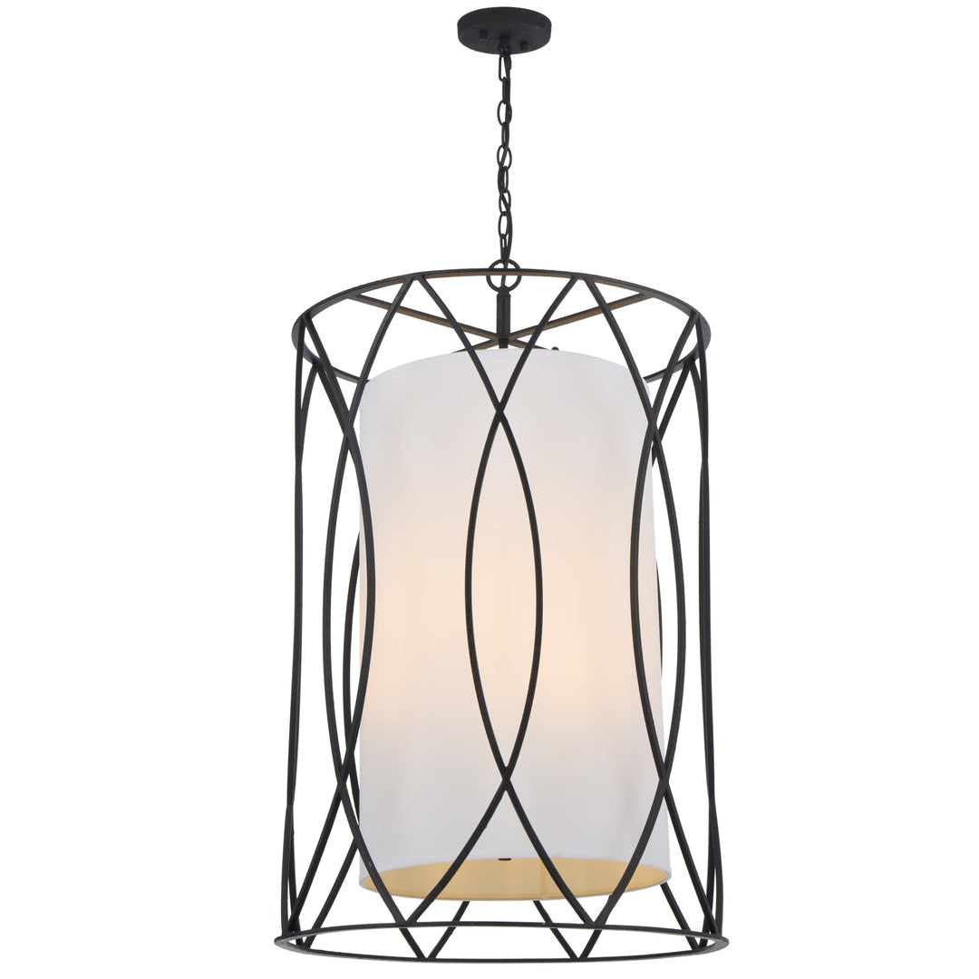 Telbix Dover 8 Light Pendant | Black