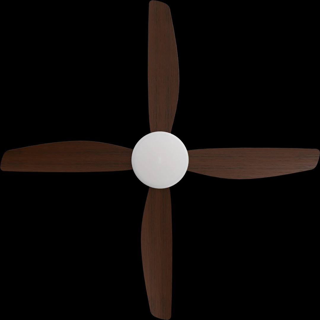 Calibo Vanga 56" DC Smart Ceiling Fan with LED Light and Remote Control | White and Koa