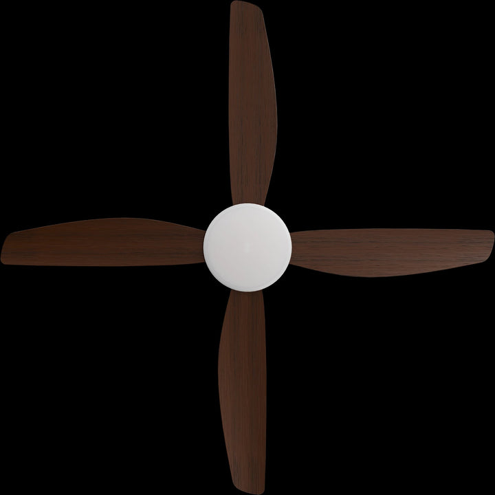 Calibo Vanga 56" DC Smart Ceiling Fan with LED Light and Remote Control | White and Koa