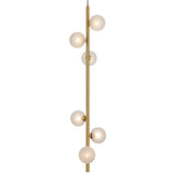 Telbix Antique Gold Elson 6 Light Pendant Light | Frost Tear