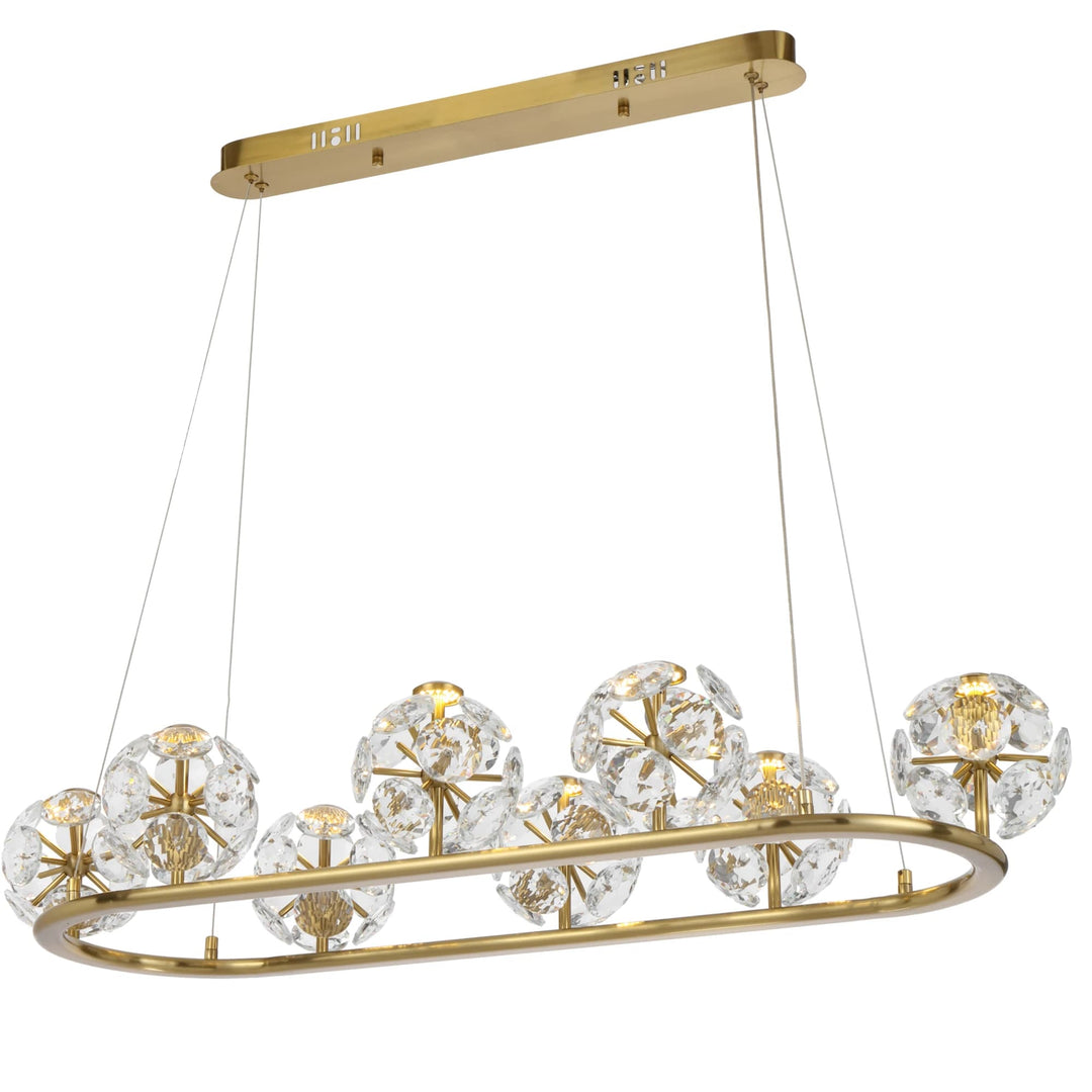 Telbix Catania 8 Light Pendant Light | Antique Gold