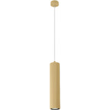 Calibo Canary Fluted 500mm Pendant | Brass - Dubbo Lighting Centre