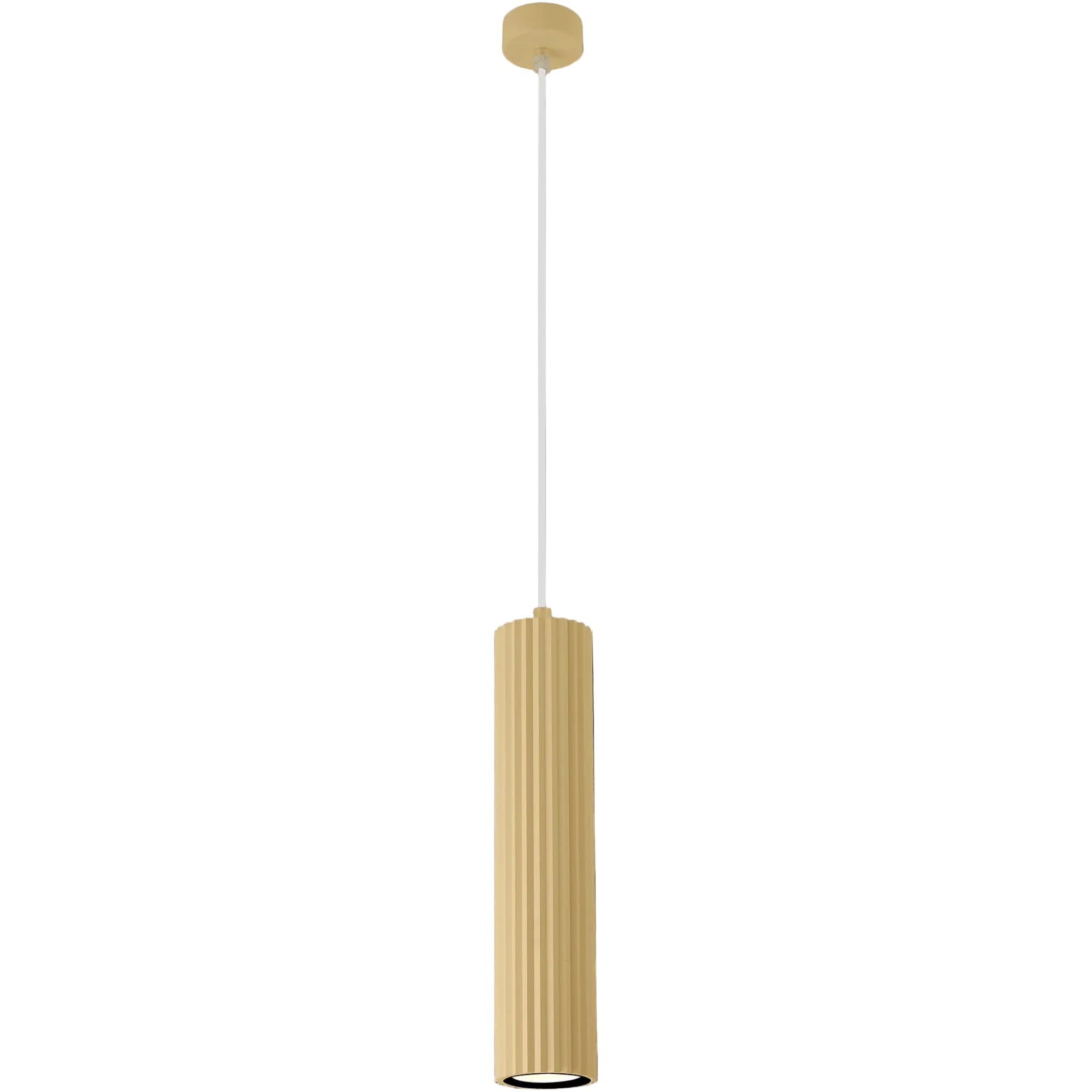 Calibo Canary Fluted 500mm Pendant | Brass - Dubbo Lighting Centre