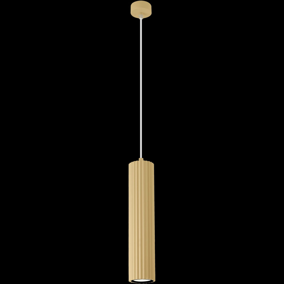 Calibo Canary Fluted 500mm Pendant | Brass