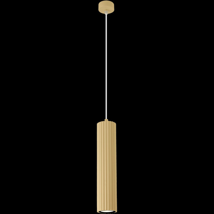 Calibo Canary Fluted 500mm Pendant | Brass