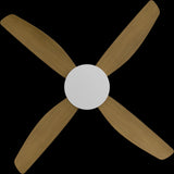 Calibo Vanga 48" DC Smart Ceiling Fan with Remote Control | White and Teak