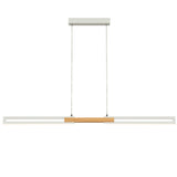 Telbix Thorin 1200mm LED Pendant | White and Oak