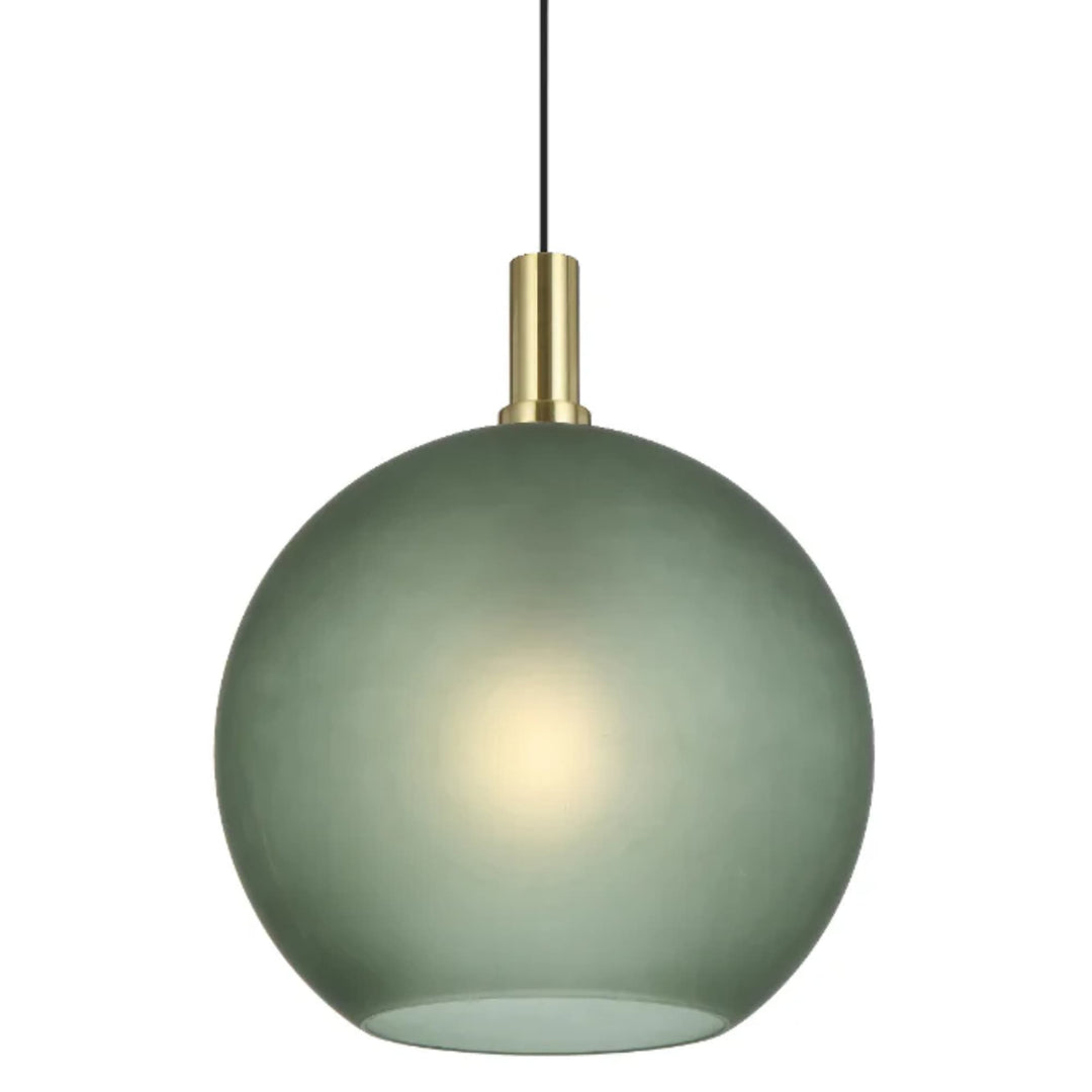 Telbix Patino Large Glass Pendant (E27) | Green