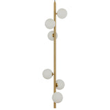 Telbix Antique Gold Elson 6 Light Pendant Light | Opal Matt