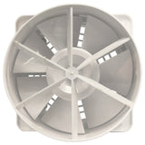 Fanco Dynamic 150 Square Wall/Ceiling Exhaust Fan with Matte Finish | White