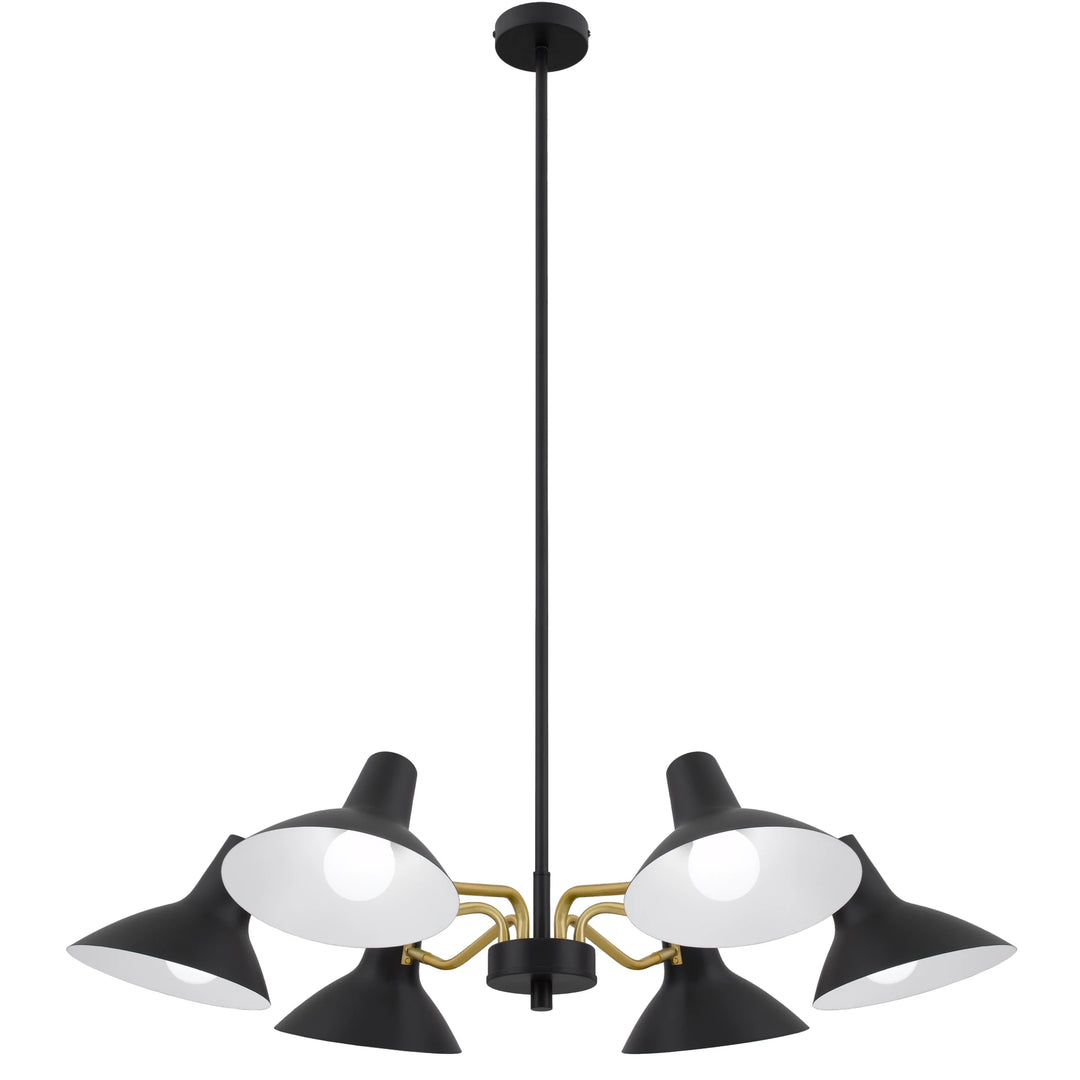 Telbix Farbon 6 Light Pendant Light | Black