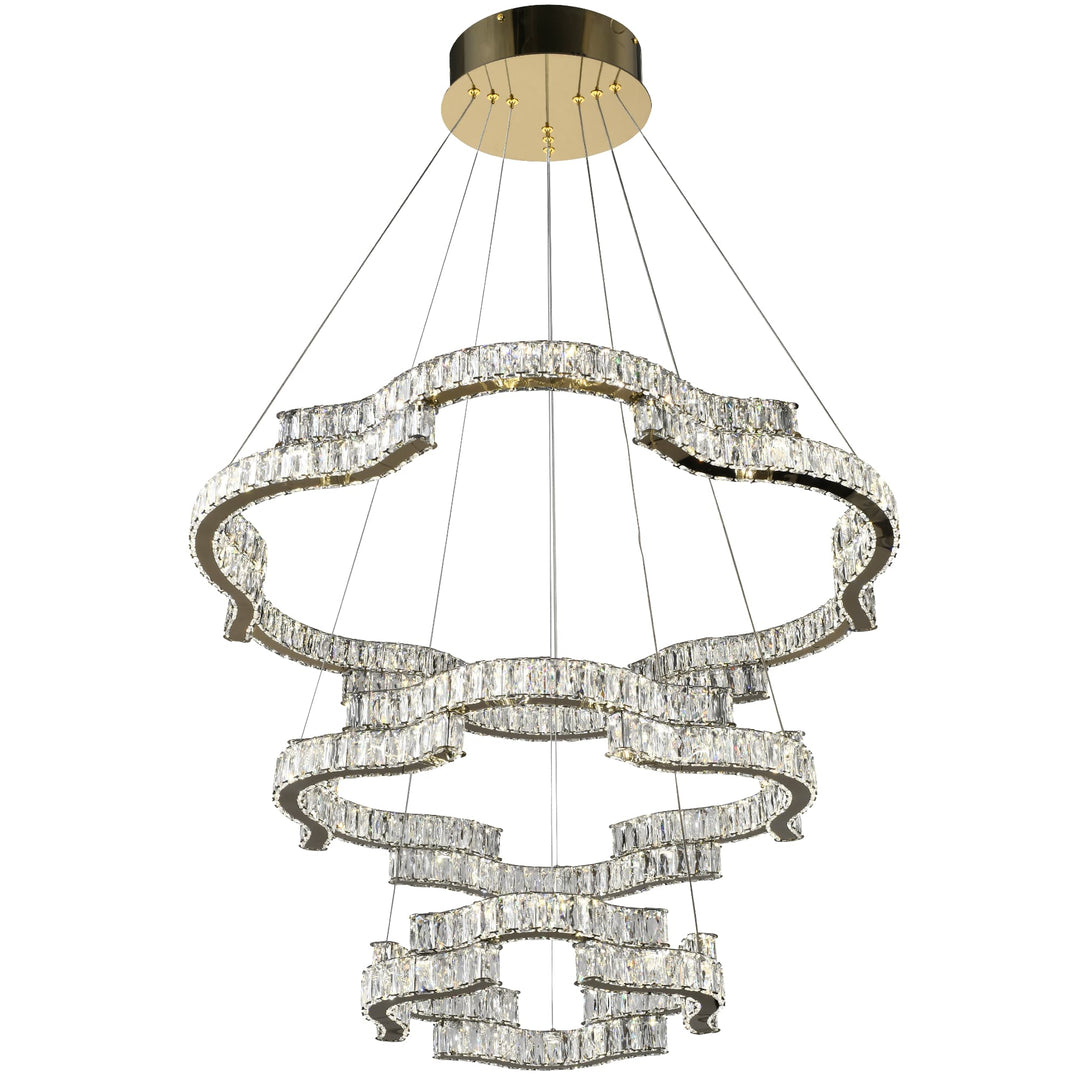 Telbix Jura 3 Tier Pendant Light | Gold
